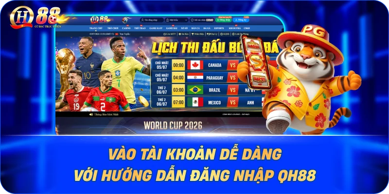 Vào tài khoản dễ dàng với hướng dẫn đăng nhập QH88